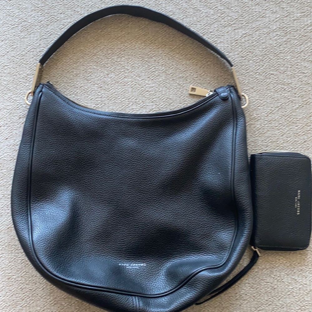 Marc Jacobs pebbled leather bag and wallet